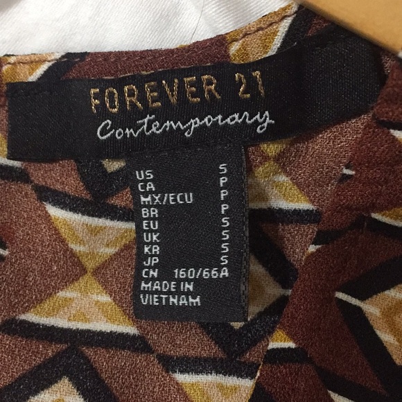 Tribal Print Forever21 Jumpsuit Small - Picture 5 of 5